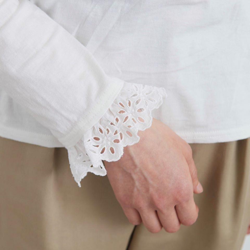 咲村宇音45rインディゴコットンレースキャミソ一ルとジャケット CHILD WOMAN - ＜Dot and Stripes＞ 30/-天竺 コットンレース