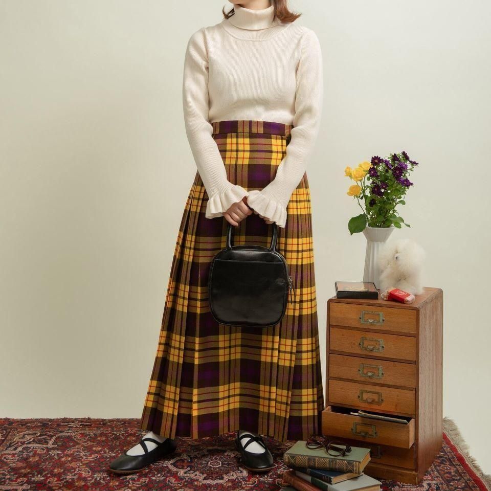 キルトスカート 先染めチェックキルト風スカート | human woman（ヒューマン