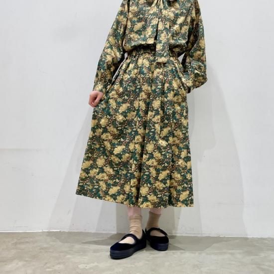SARAHWEAR - Liberty Print Box Tucked SkirtC21862