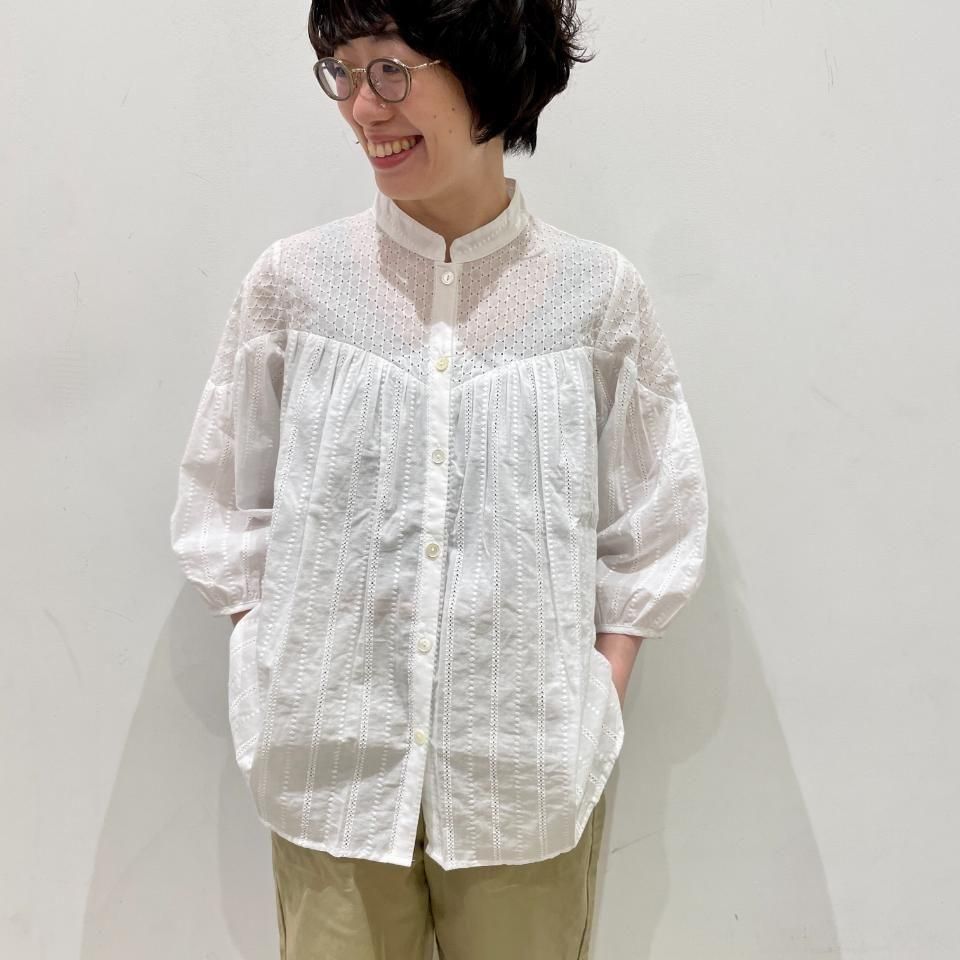 SARAHWEAR - <Lily>Embroidery×Embroidery Gathered Blouse(C53051)