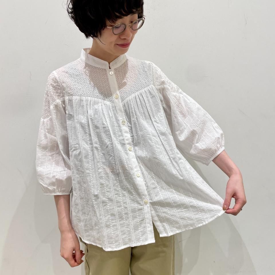 SARAHWEAR - <Lily>Embroidery×Embroidery Gathered Blouse(C53051)