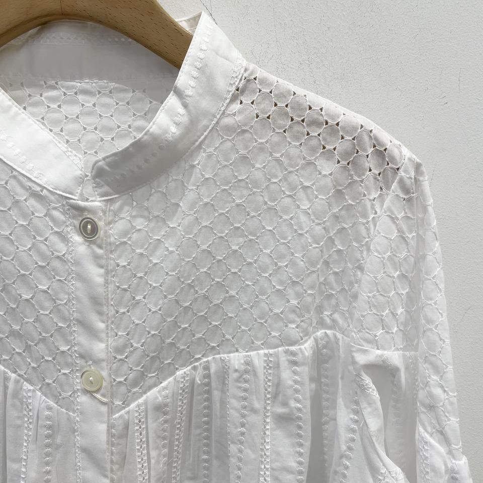 SARAHWEAR - <Lily>Embroidery×Embroidery Gathered Blouse(C53051)