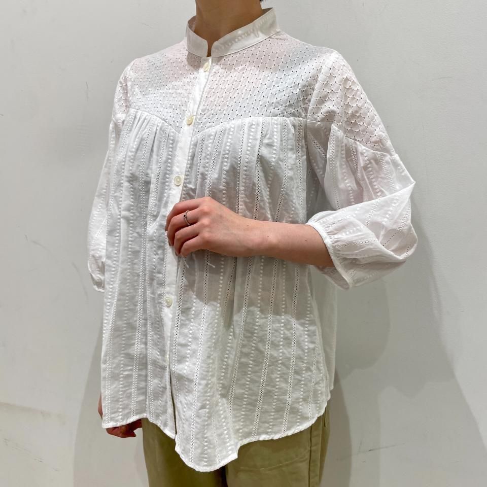 SARAHWEAR - <Lily>Embroidery×Embroidery Gathered Blouse(C53051)