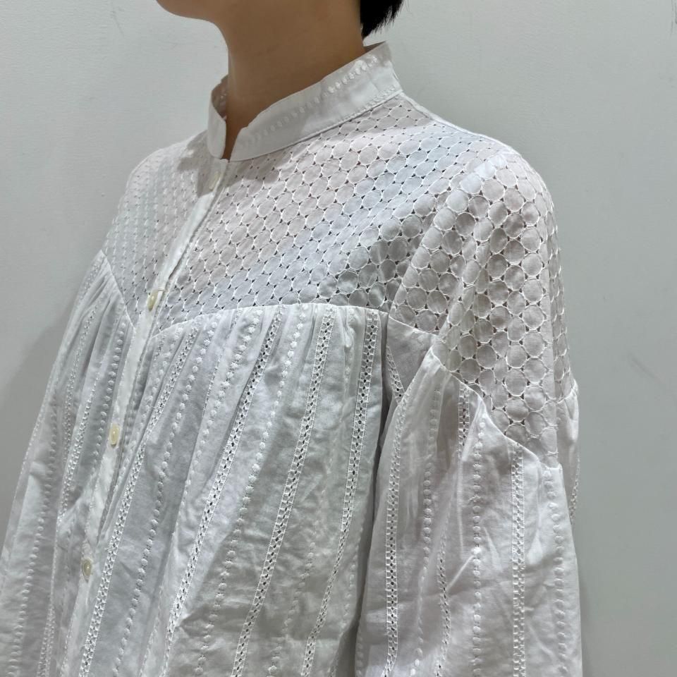 SARAHWEAR - <Lily>Embroidery×Embroidery Gathered Blouse(C53051)