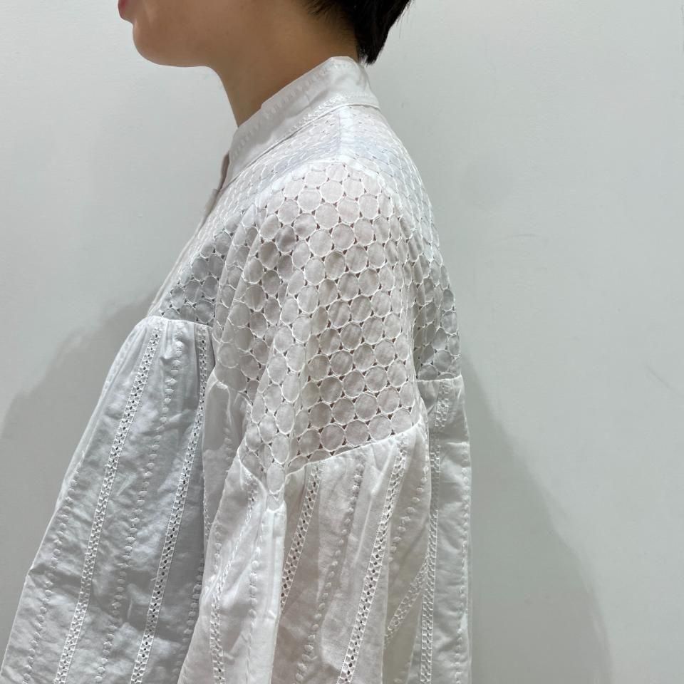 SARAHWEAR - <Lily>Embroidery×Embroidery Gathered Blouse(C53051)