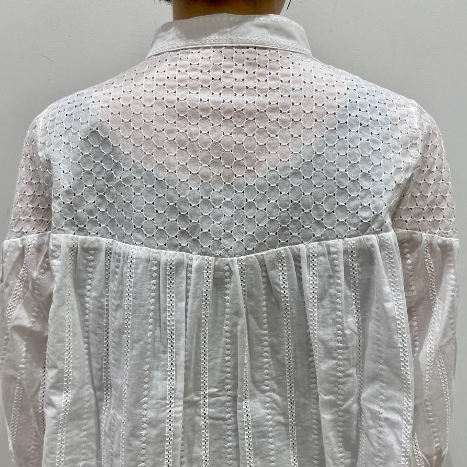 SARAHWEAR - <Lily>Embroidery×Embroidery Gathered Blouse(C53051)