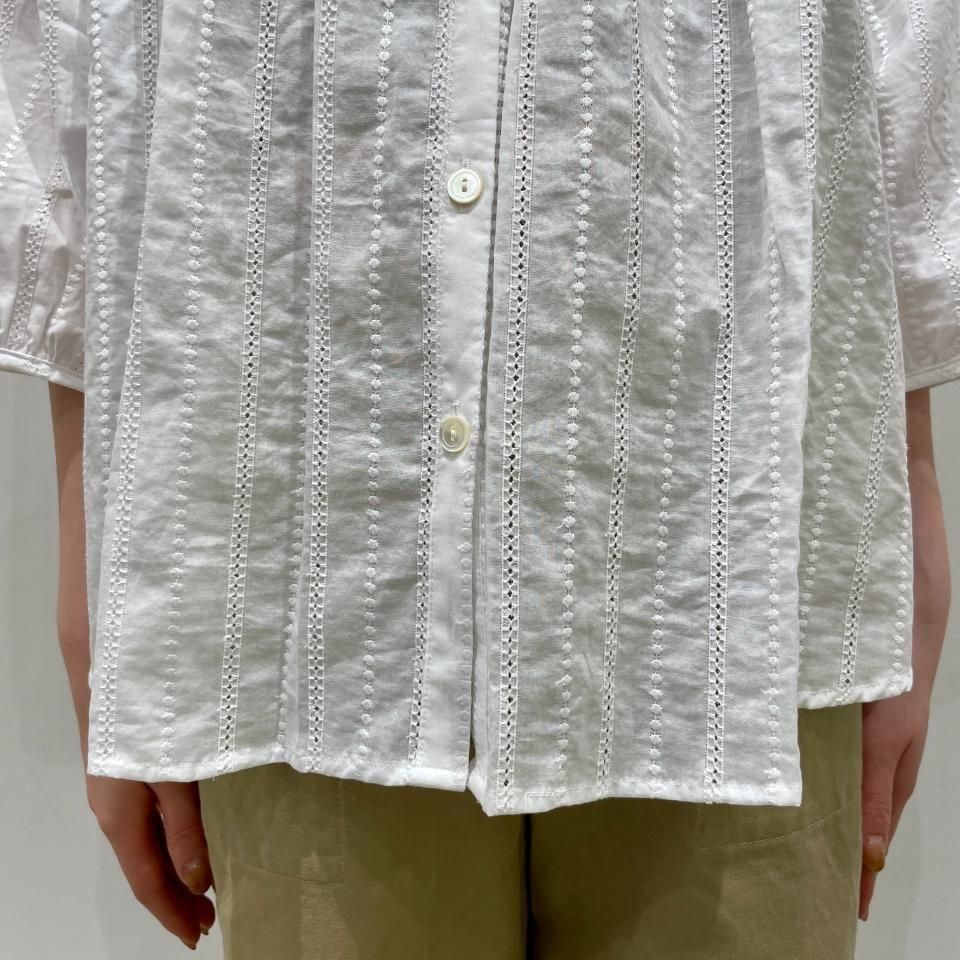 SARAHWEAR - <Lily>Embroidery×Embroidery Gathered Blouse(C53051)