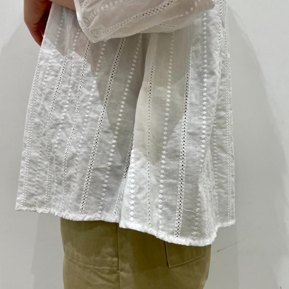 SARAHWEAR - <Lily>Embroidery×Embroidery Gathered Blouse(C53051)