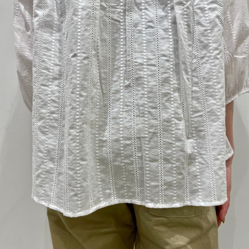 SARAHWEAR - <Lily>Embroidery×Embroidery Gathered Blouse(C53051)