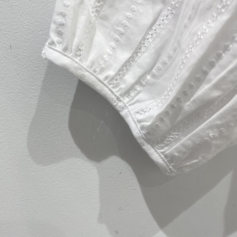 SARAHWEAR - <Lily>Embroidery×Embroidery Gathered Blouse(C53051)