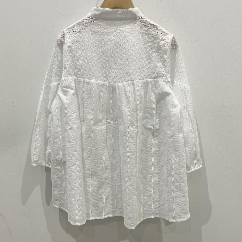 SARAHWEAR - <Lily>Embroidery×Embroidery Gathered Blouse(C53051)
