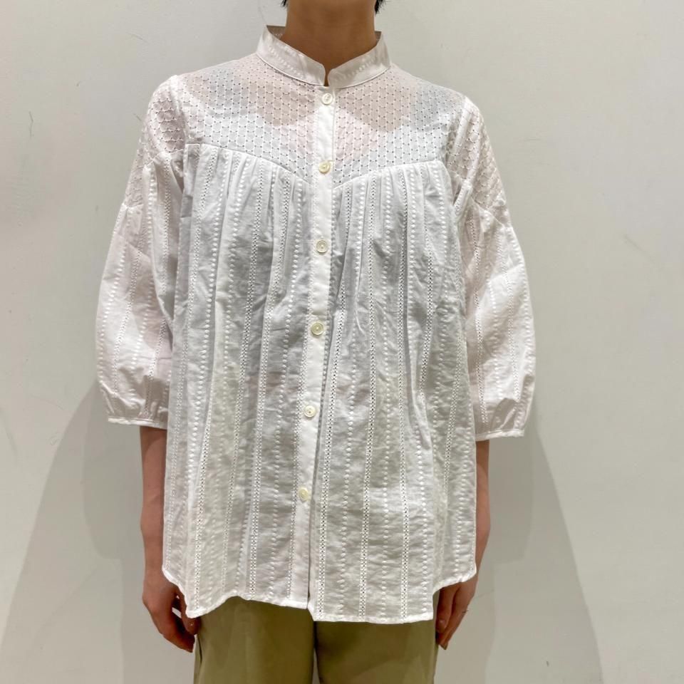 SARAHWEAR - <Lily>Embroidery×Embroidery Gathered Blouse(C53051)