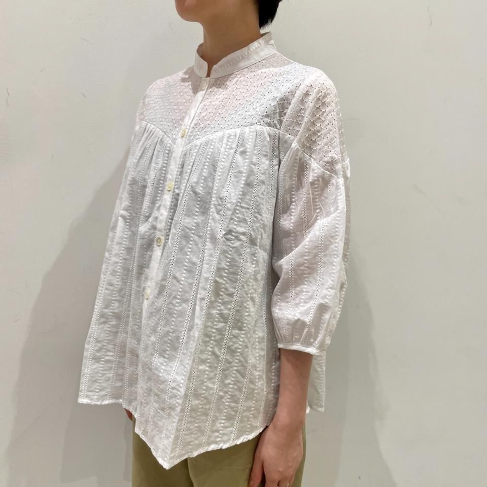 SARAHWEAR - <Lily>Embroidery×Embroidery Gathered Blouse(C53051)