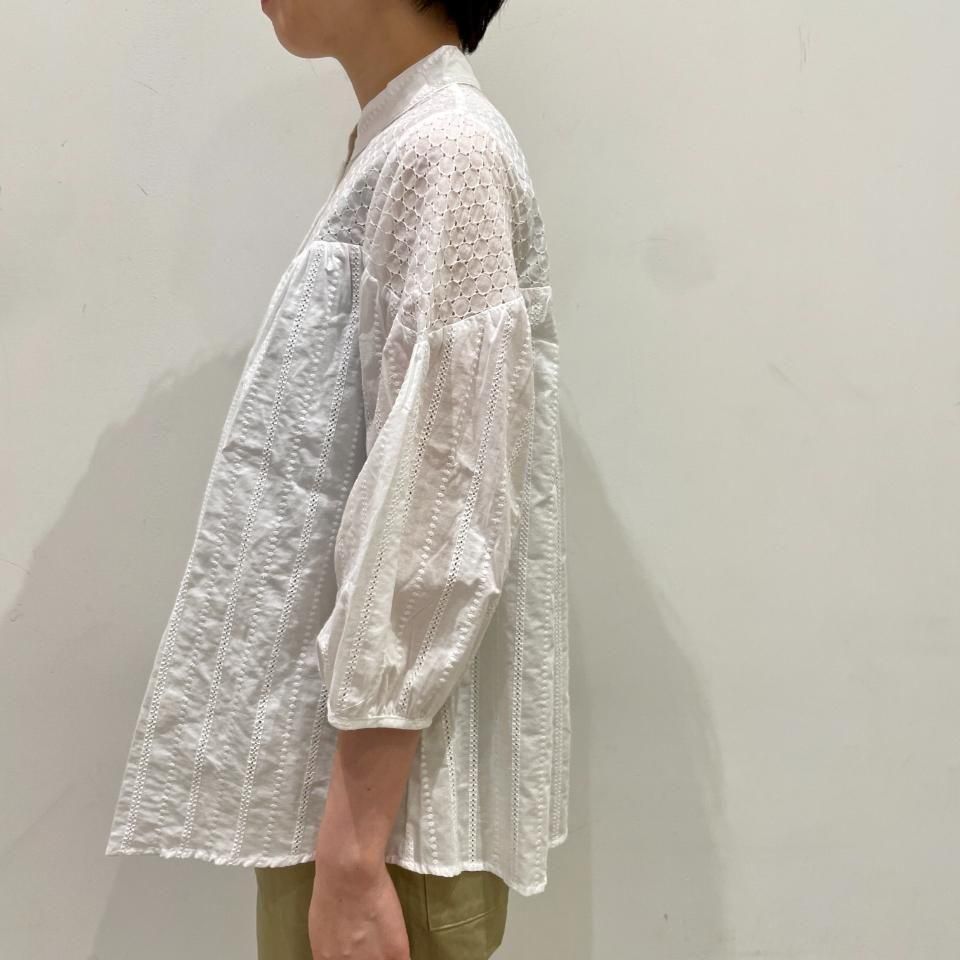 SARAHWEAR - <Lily>Embroidery×Embroidery Gathered Blouse(C53051)
