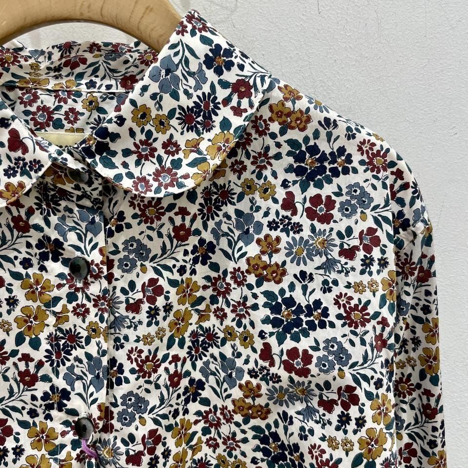 SARAHWEAR - <Sophia>Liberty Print Round Collar Blouse(C53053)