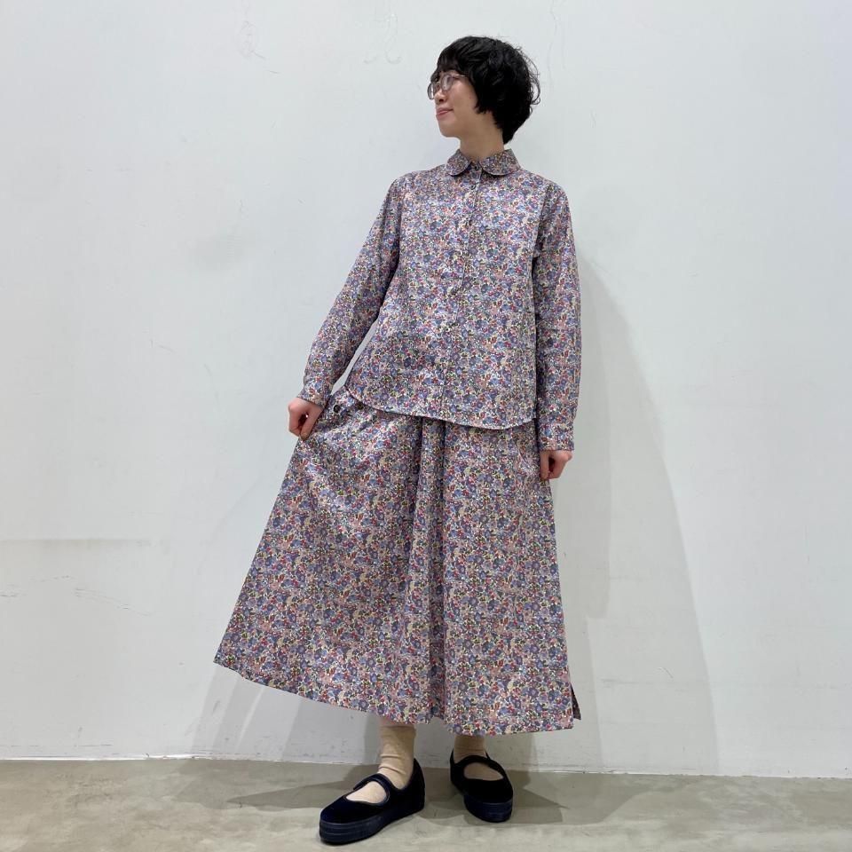 SARAHWEAR - <Sophia>Liberty Print Round Collar Blouse(C53053)