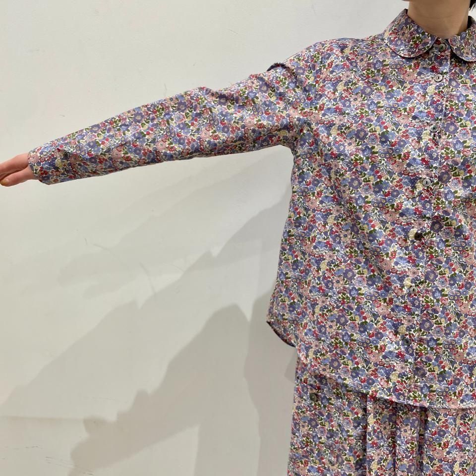 SARAHWEAR - <Sophia>Liberty Print Round Collar Blouse(C53053)