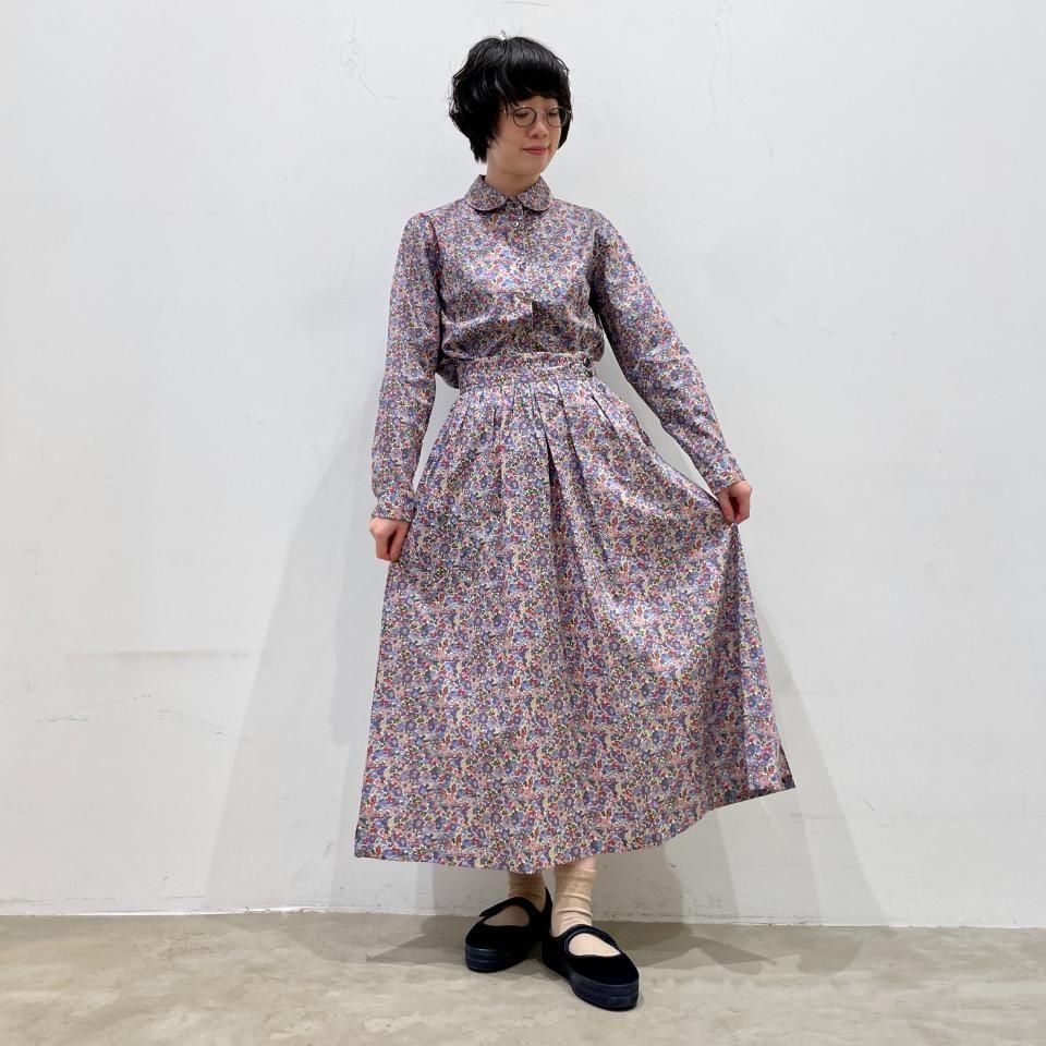 SARAHWEAR - <Sophia>Liberty Print Round Collar Blouse(C53053)