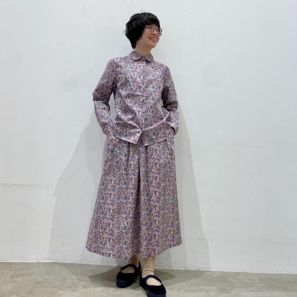 SARAHWEAR - <Sophia>Liberty Print Round Collar Blouse(C53053)