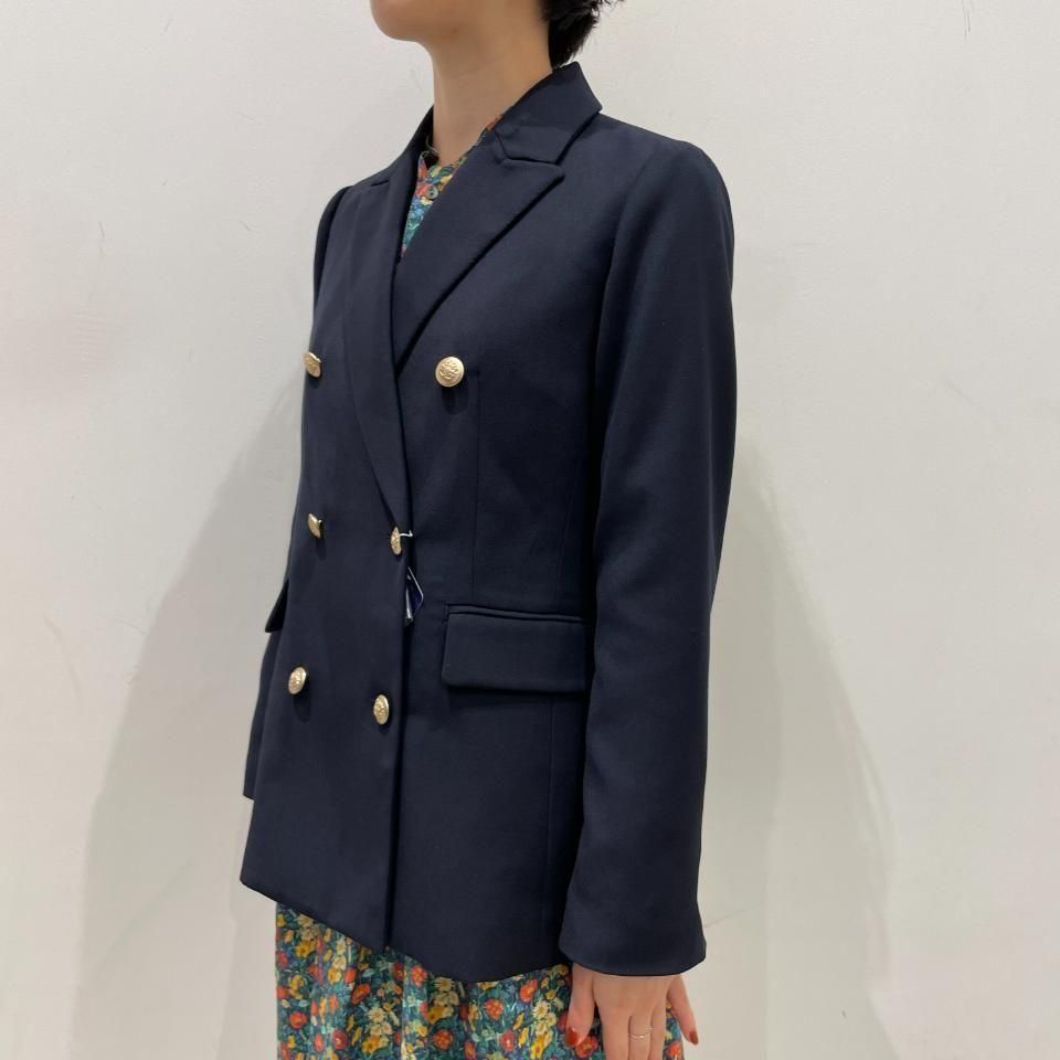 Sheth - 23STRダブルブレスト6つ金釦 紺ブレザー(2301JK255001)