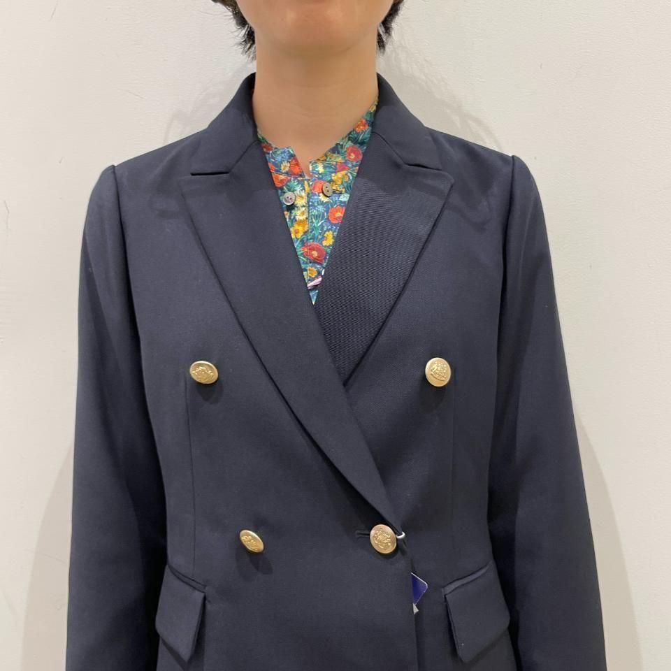 Sheth - 23STRダブルブレスト6つ金釦 紺ブレザー(2301JK255001)