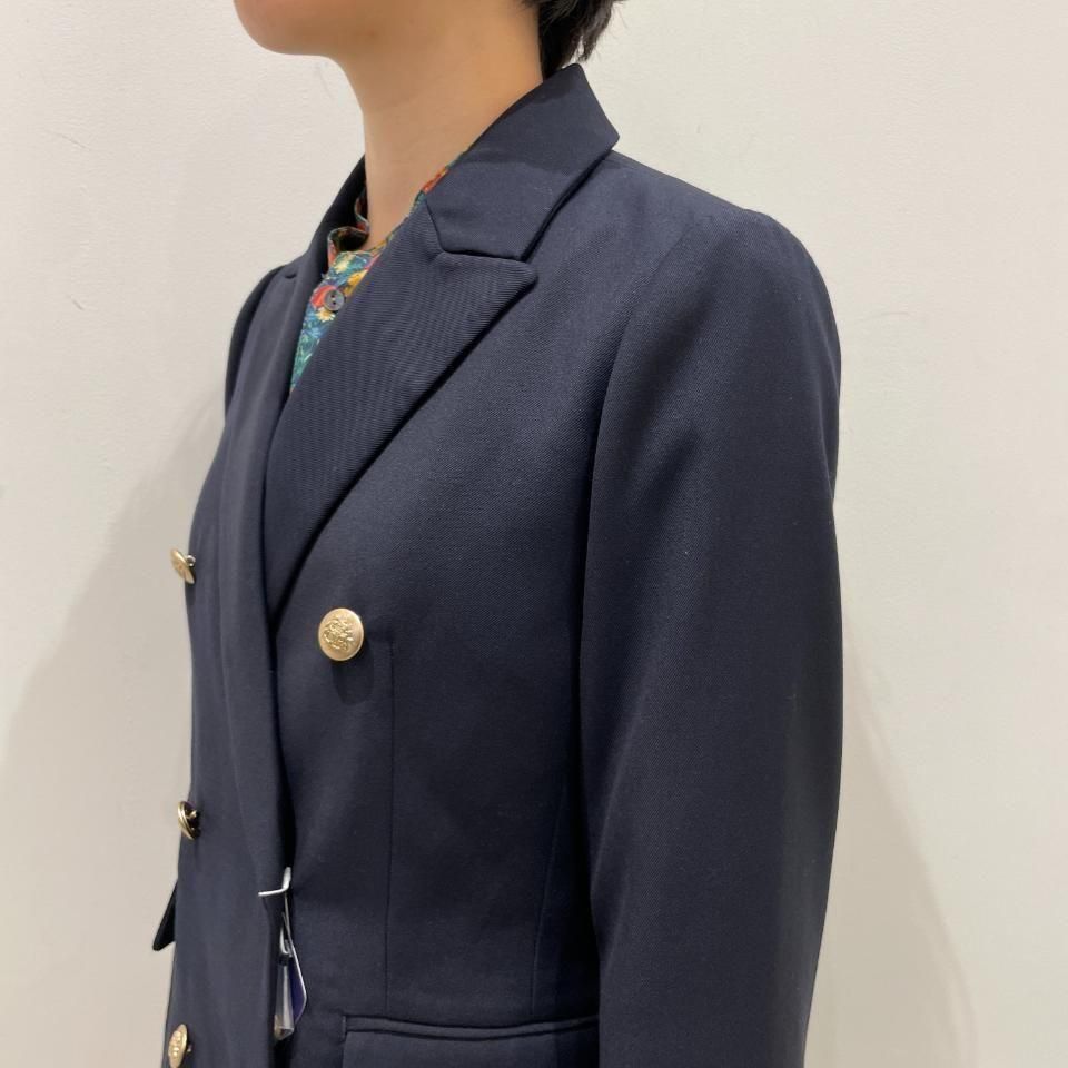 Sheth - 23STRダブルブレスト6つ金釦 紺ブレザー(2301JK255001)