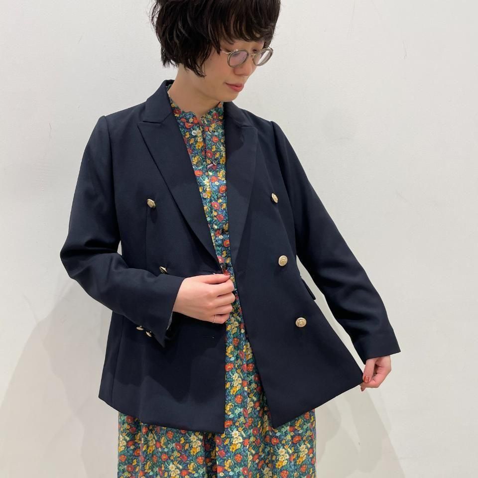 Sheth - 23STRダブルブレスト6つ金釦 紺ブレザー(2301JK255001)