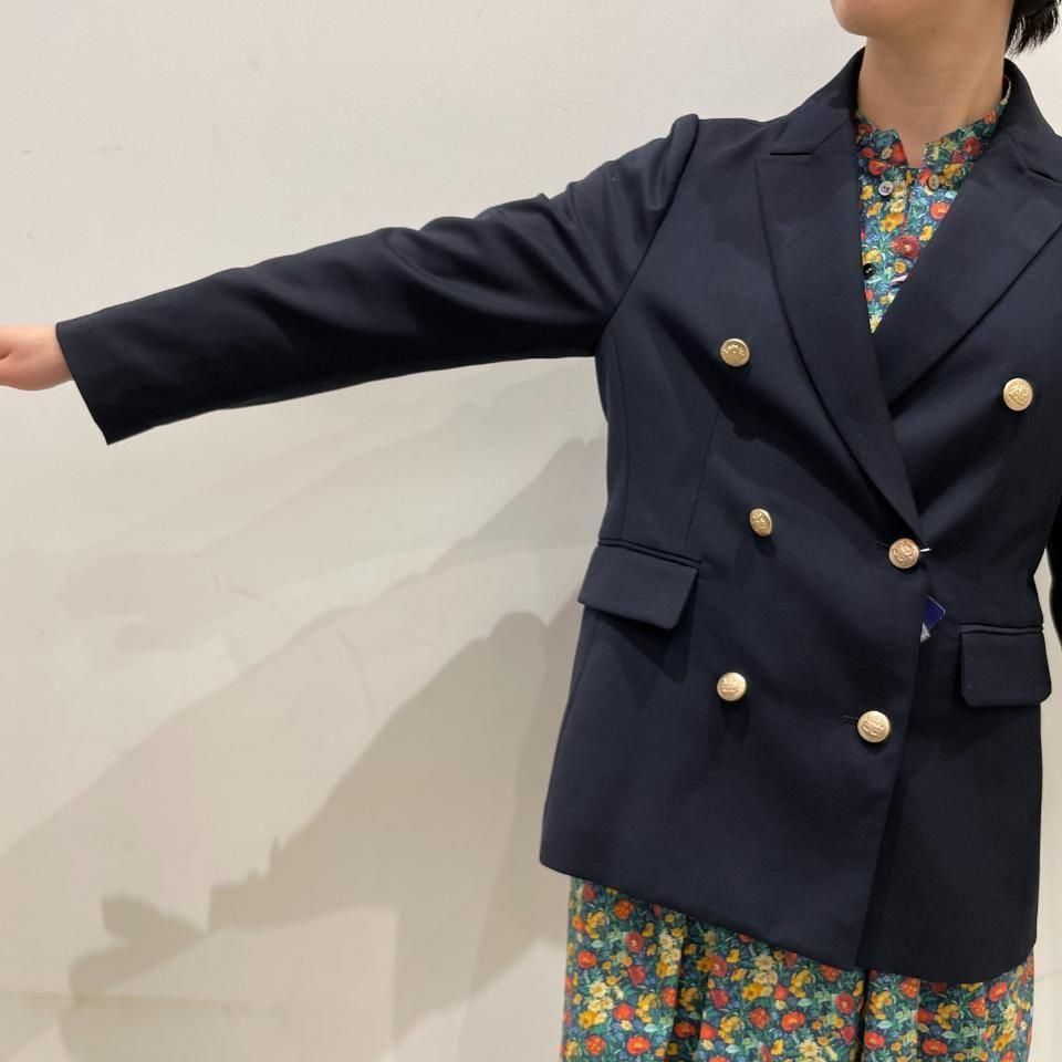 Sheth - 23STRダブルブレスト6つ金釦 紺ブレザー(2301JK255001)