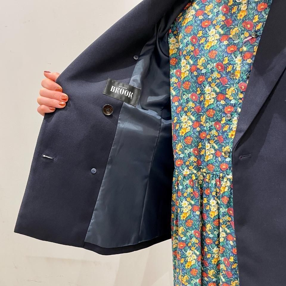 Sheth - 23STRダブルブレスト6つ金釦 紺ブレザー(2301JK255001)