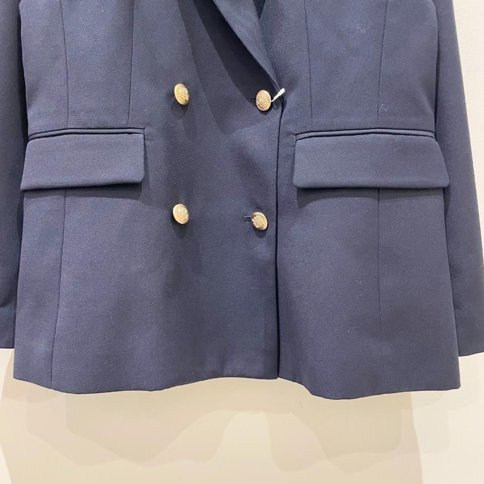 Sheth - 23STRダブルブレスト6つ金釦 紺ブレザー(2301JK255001)