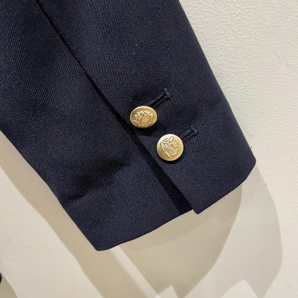 Sheth - 23STRダブルブレスト6つ金釦 紺ブレザー(2301JK255001)