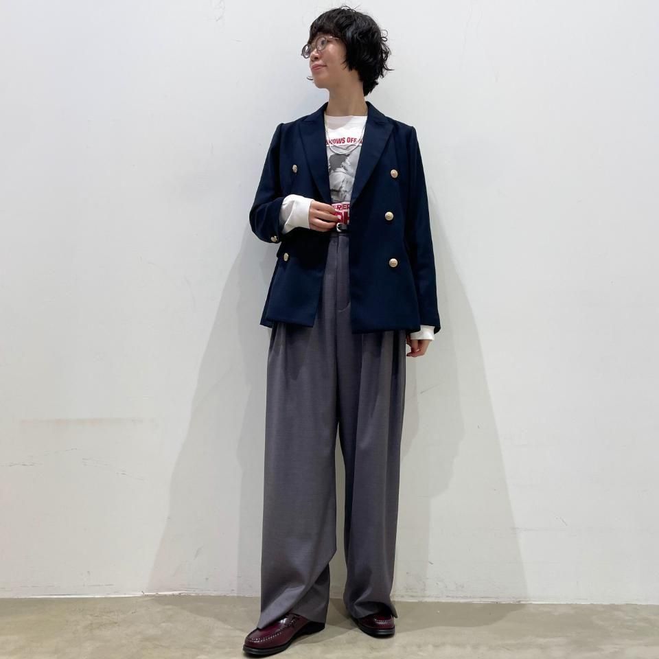 Sheth - 23STRダブルブレスト6つ金釦 紺ブレザー(2301JK255001)