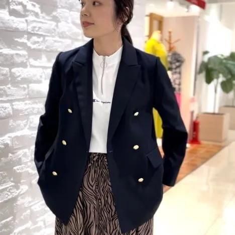 Sheth - 23STRダブルブレスト6つ金釦 紺ブレザー(2301JK255001)