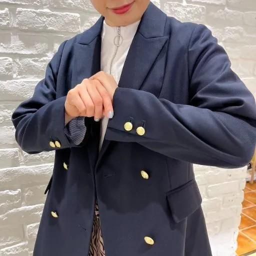 Sheth - 23STRダブルブレスト6つ金釦 紺ブレザー(2301JK255001)