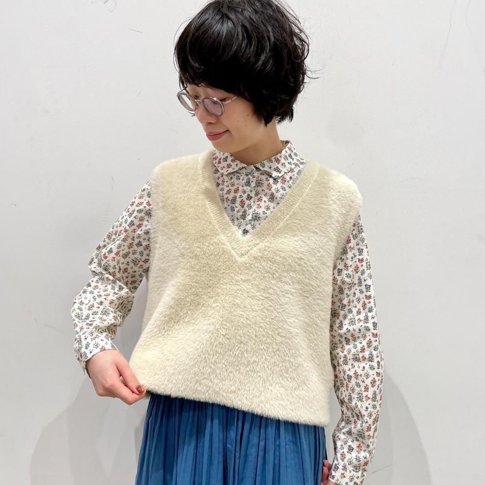 Sheth - シャギーベスト(2502KN255002)