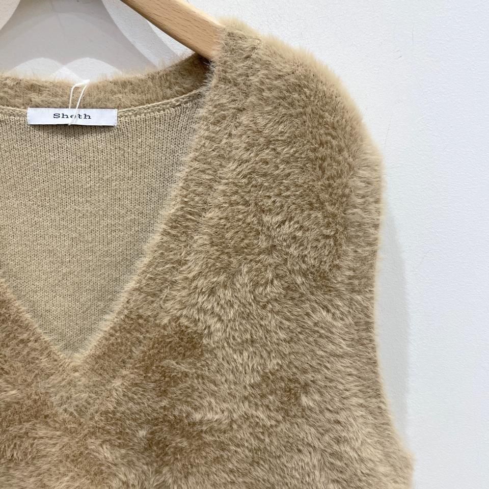 Sheth - シャギーベスト(2502KN255002)