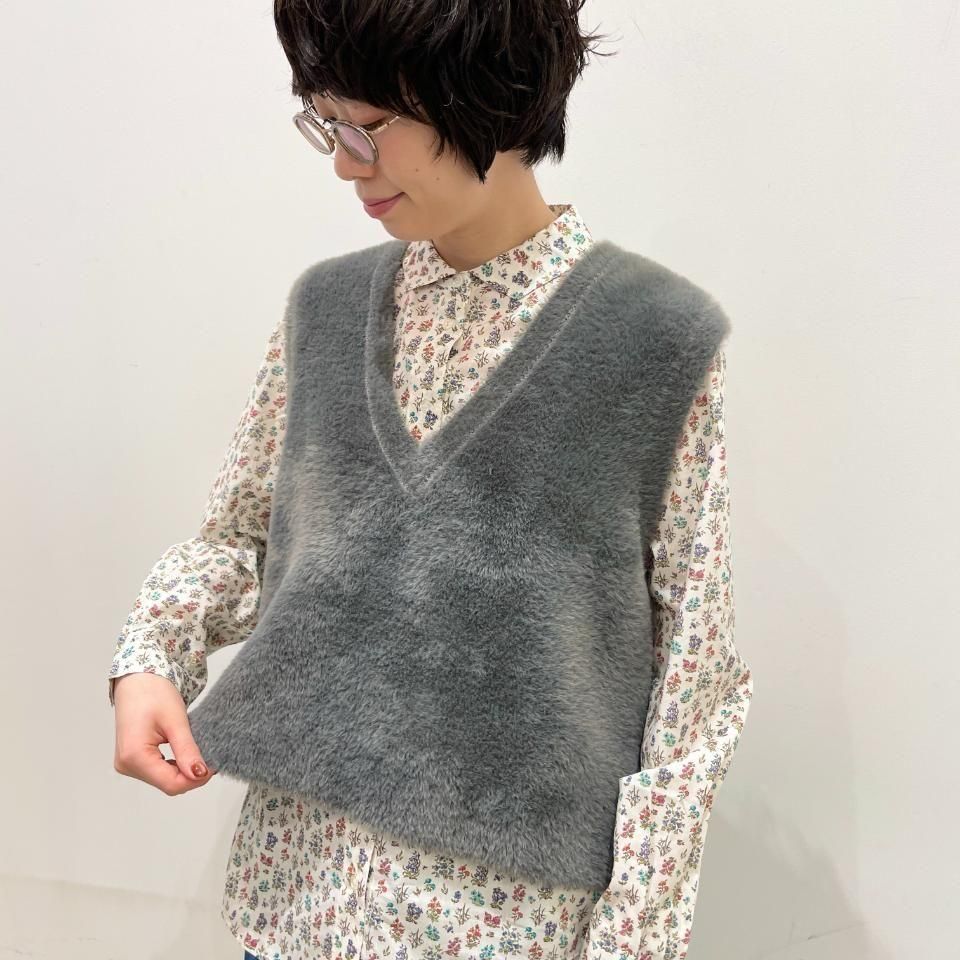 Sheth - シャギーベスト(2502KN255002)