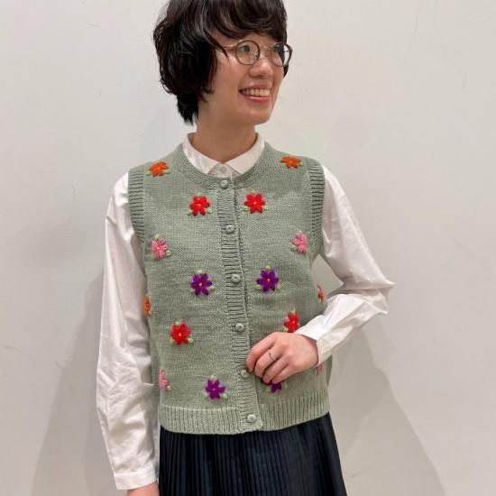estelle - 花刺繍 ベスト(IW2531812)