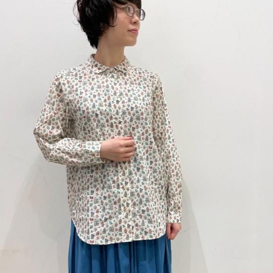 Parkes - フラット風 ワイドカラーシャツ 【リバティコレクション】(PN2532025)