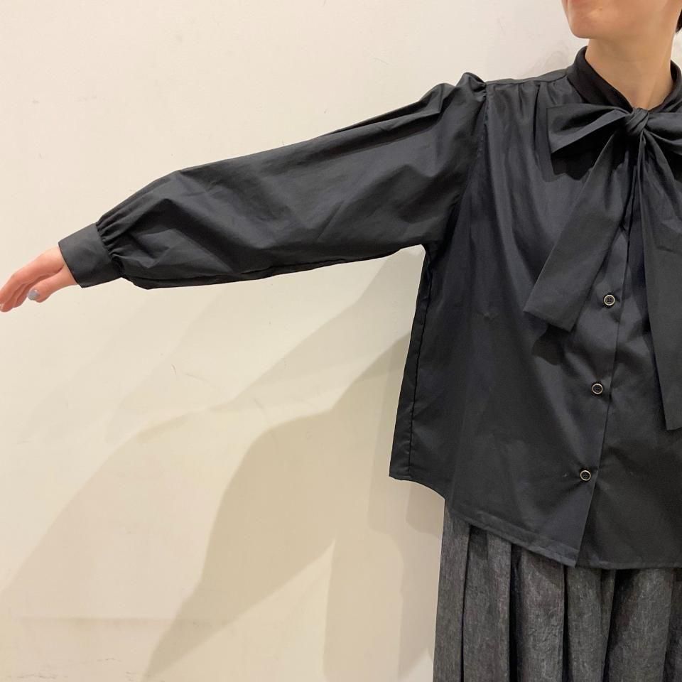 SARAHWEAR - ＜Robbin＞Cotton Broad Bow-tie Blouse（C53048