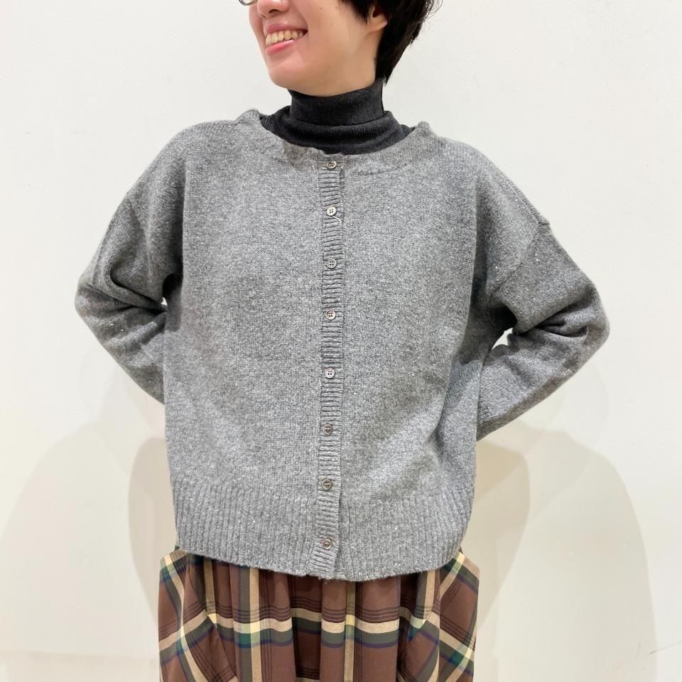 Vent d'ouest - ウールランダム ラメカーディガン（VE34528) - Sheth