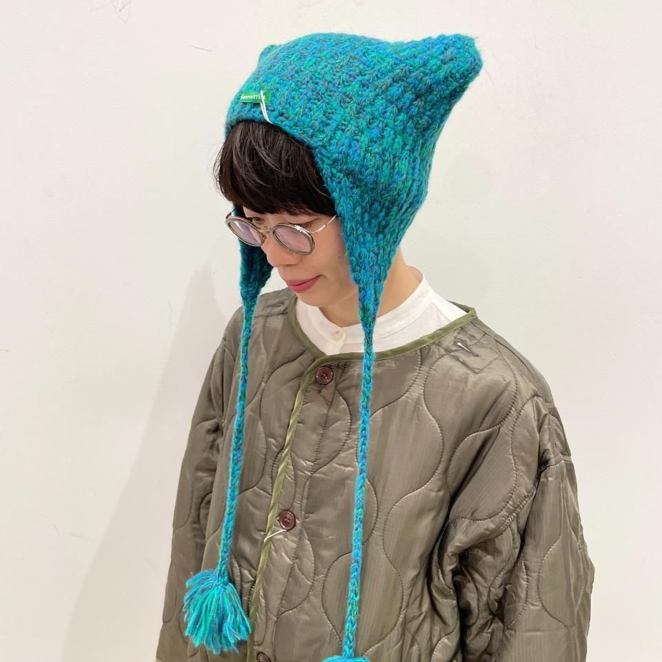 GREEN BUTTER - CAT TASSEL BON HAT��GB24FWCTBA��