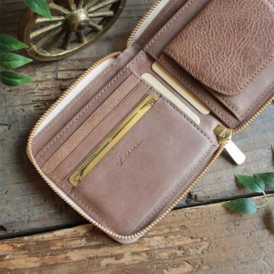 たたたさん専用レザー製二つ折り財布 ベージュ Amazon.co.jp: 二つ折り財布 レディース 薄型 本革 (ベージュ