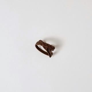 プエブロ　三つ編みブレスレット / ダークブラウンの商品画像