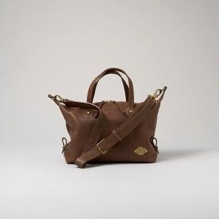 ワックスレザー　2wayボストンバッグ　スモール / サンドベージュの商品画像