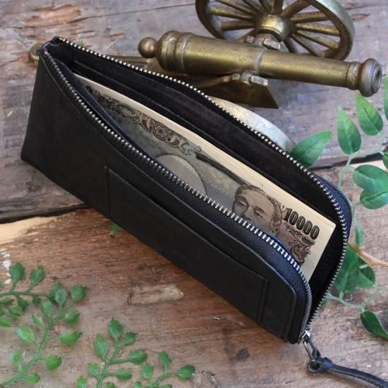 プエブロ コンパクトウォレット　ブラック プエブロ コンパクトウォレット / ブラック - 革コイン