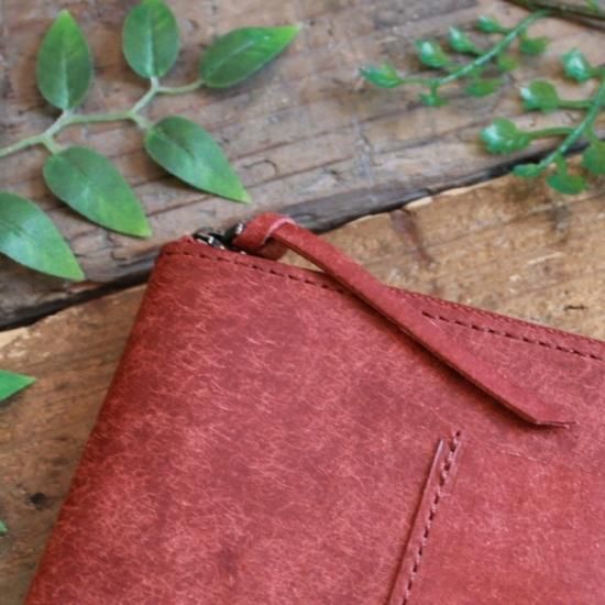 【新品未使用】LITSTAリティスタ　ウォレット　ブリックレッド プエブロ コインウォレット3 / ブリックレッド - 革コイン