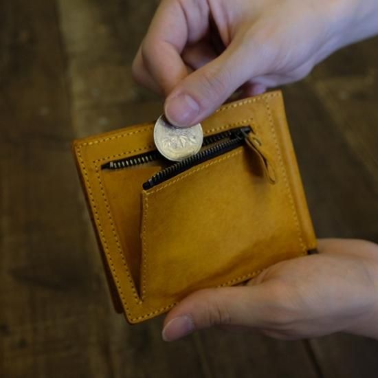 マネークリップ / イエロー - 革コインウォレット、バッグ等の
