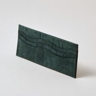 オレボレブラ ブタや人間刺繍デザイン 緑色 長財布 オレボレブラ ブタ