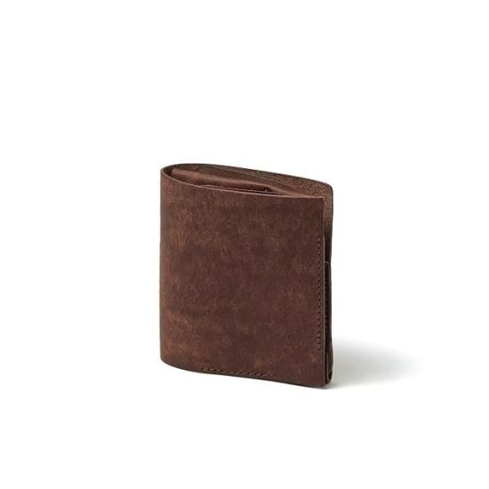 フレキシブルウォレット / ダークブラウン - 革コインウォレット